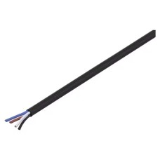 Объемный кабель, CABLE/100 М/ PUR/4X0,34/BK