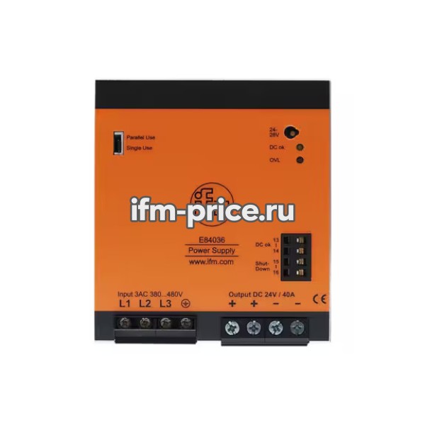 Импульсный источник питания 24 В постоянного тока, PSU-3AC/24VDC-40A