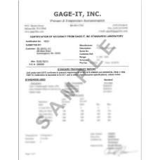 Сертификат калибровки датчиков давления, CERT, CAL VER, PRESS, США
